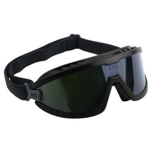 Lincoln Electric Safety Goggles 4 In Acrylic Tinted Adjustable Ventilation Black