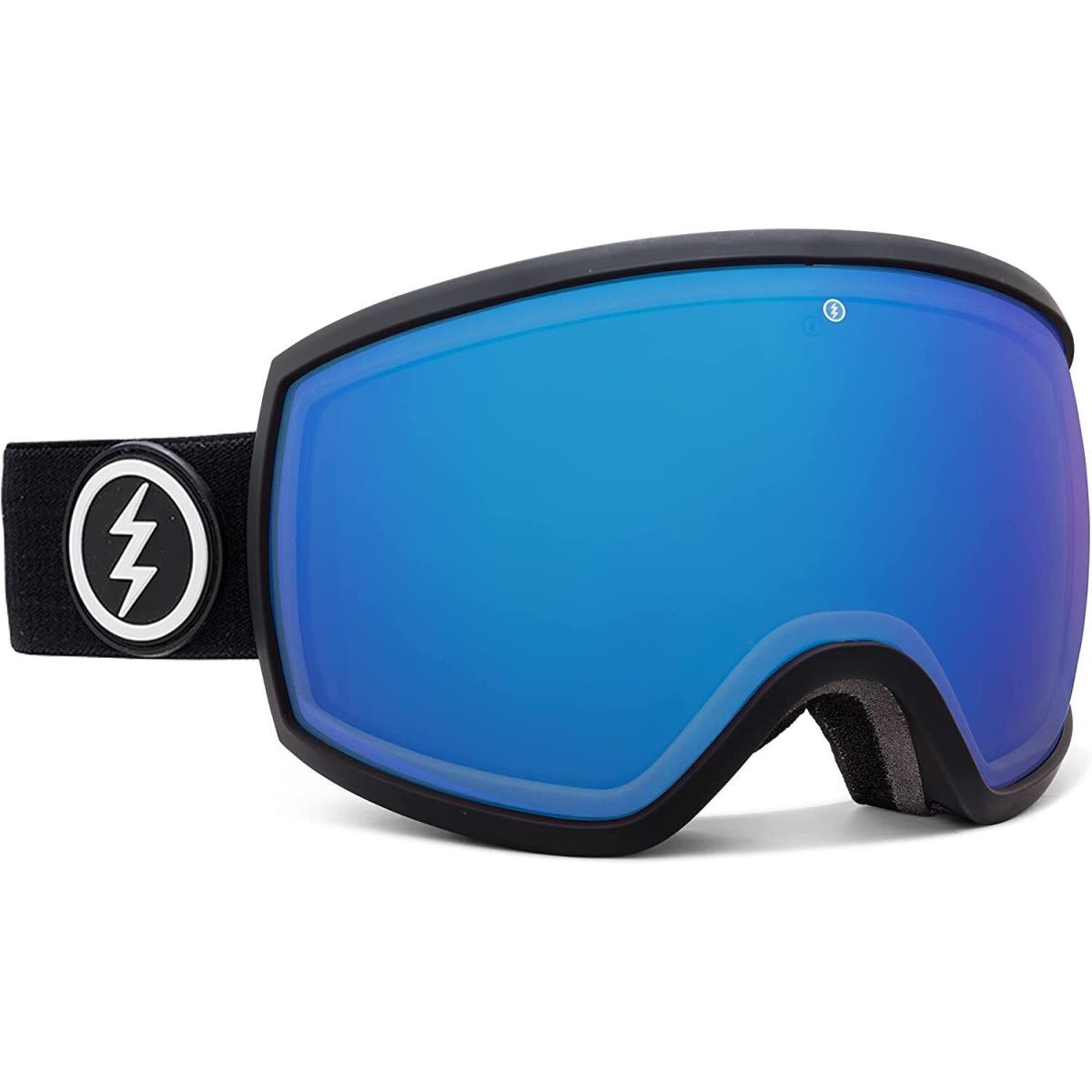 Electric Visual EG2-T Matte Black + BL Light Green Goggles Blue Chrome