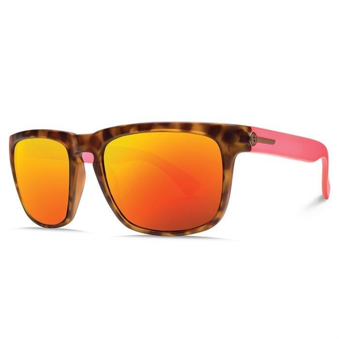 Electric Visual Knoxville Matte Coral Tortoise /ohm Grey Fire Chrome Sunglasses