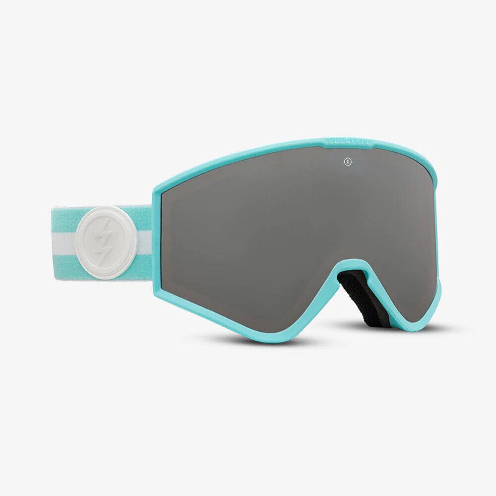 Electric Visual Kleveland.s Bar Aqua Snowboarding Goggles Silver Chrome