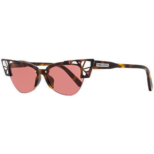 Dsquared2 Bella Sunglasses DQ0341 52S Dark Havana 56mm