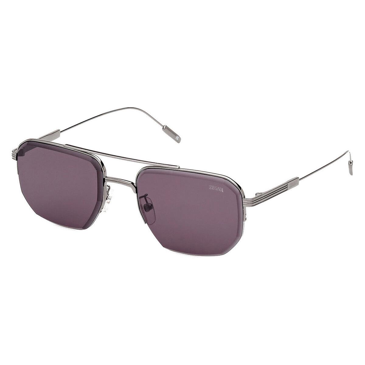 Ermenegildo Zegna EZ0228-D Sunglasses Shiny Gunmetal / Smoke