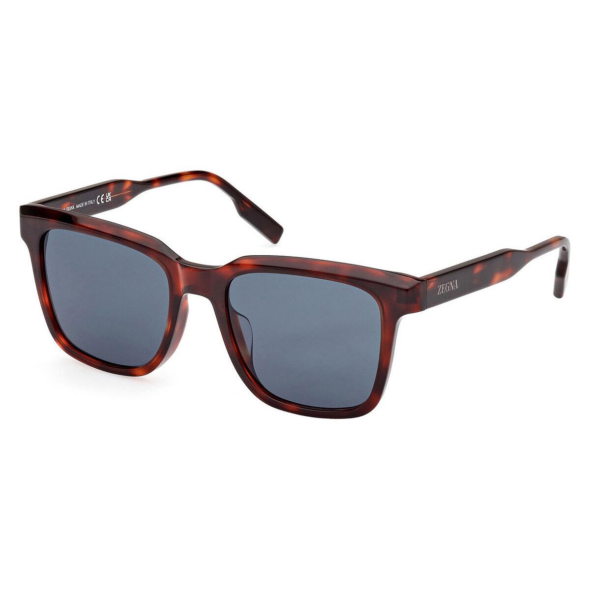 Ermenegildo Zegna EZ0225-D Sunglasses Red Havana / Blue 54mm