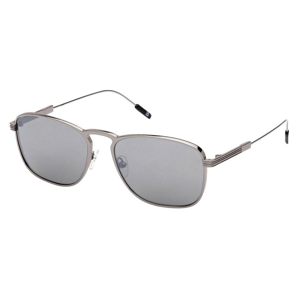 Ermenegildo Zegna EZ0219 Sunglasses Shiny Gunmetal / Smoke Mirrored