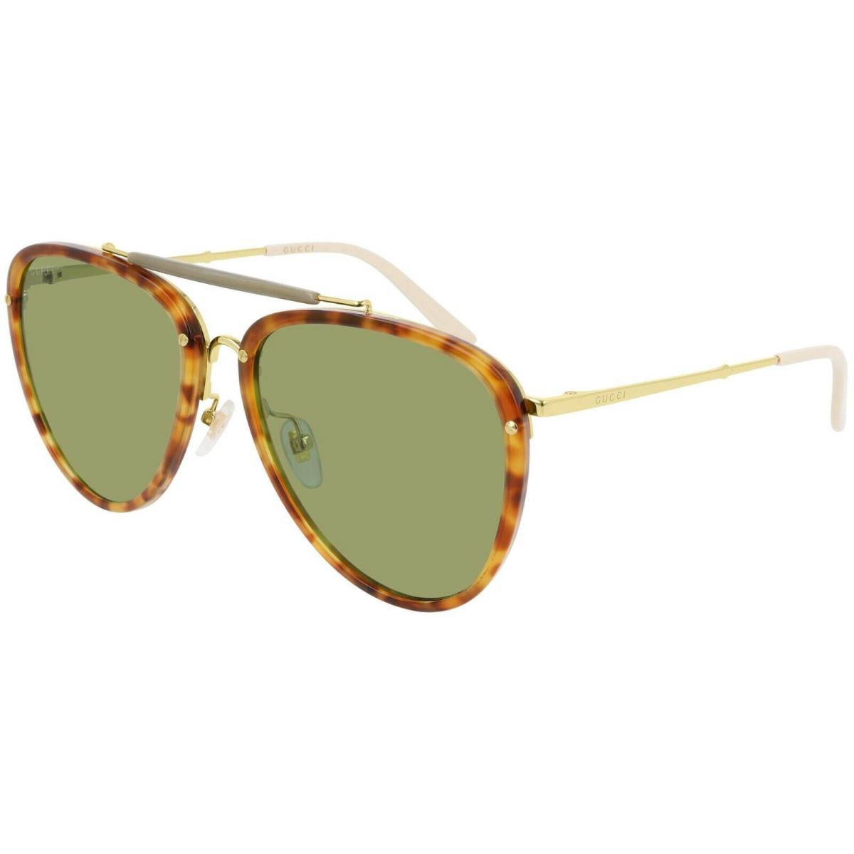 Gucci GG0672S Blonde Havana/green 003 TN Sunglasses