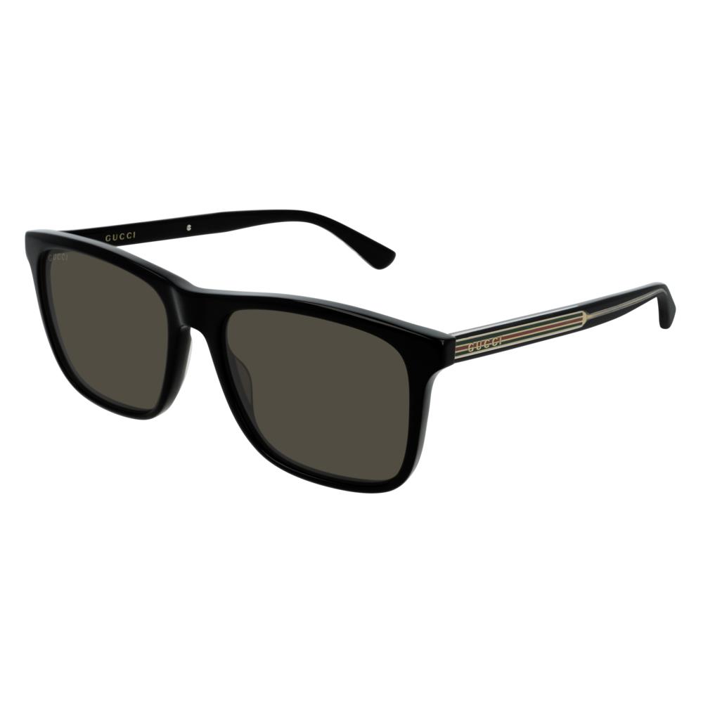Gucci Sunglasses GG0381SN 007 57MM Black/grey Polarized Lens
