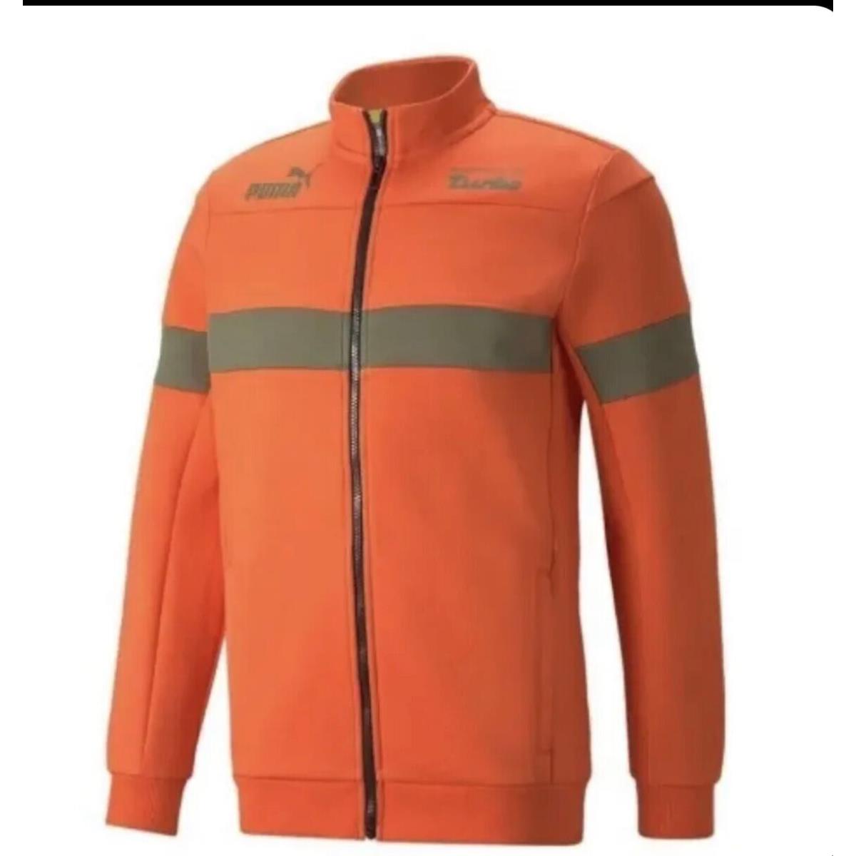 Puma Mens Orange Porsche Legacy Sds Long Sleeve Full Zip Sweat Jacket Size L XL