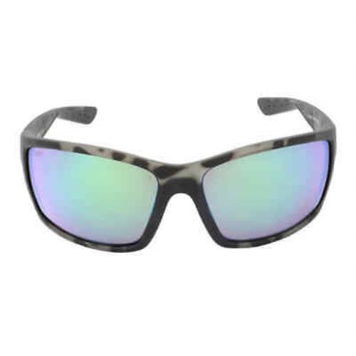 Costa Del Mar Reefton Green Mirror Polarized Glass Men`s Sunglasses 6S9007 - Lens: Green