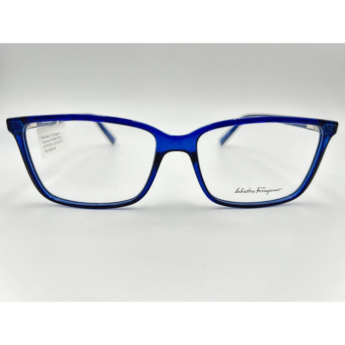 Salvatore Ferragamo Eyeglasses SF2894 414 Blue Crystal 56 15 150 2894 2011