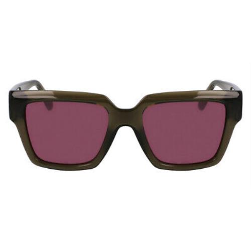 Salvatore Ferragamo SF2014S Sunglasses Transparent Khaki 54mm