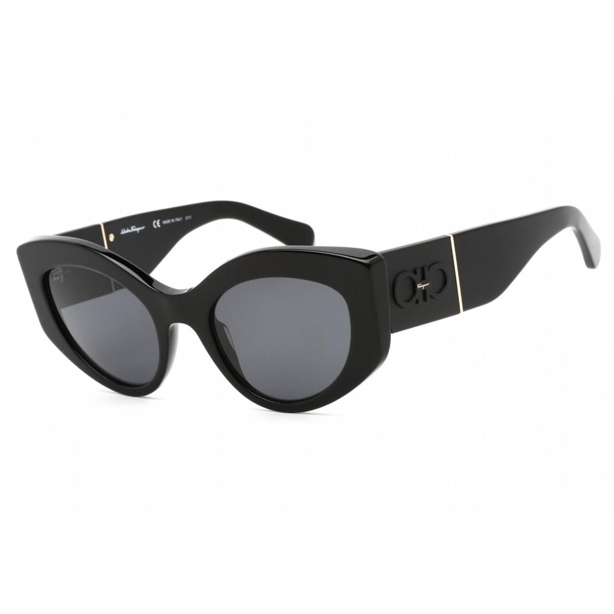 Salvatore Ferragamo SF1044S 001 Black/grey Lens Cateye Sunglasses 53mm