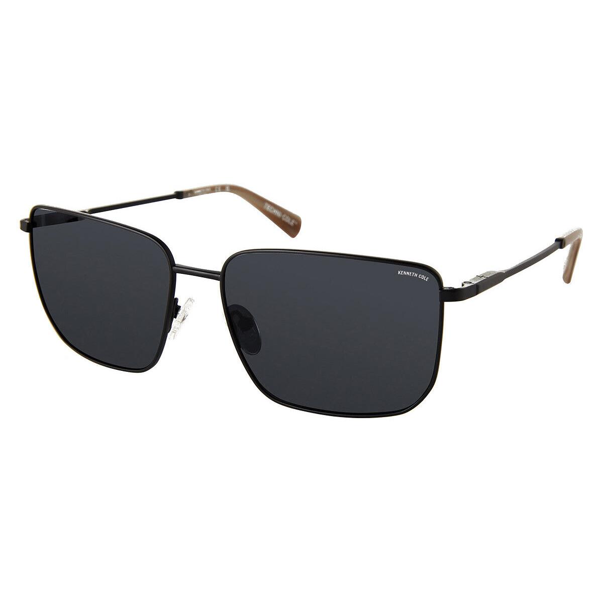 Kenneth Cole KC7268 Sunglasses Matte Black / Smoke Polarized