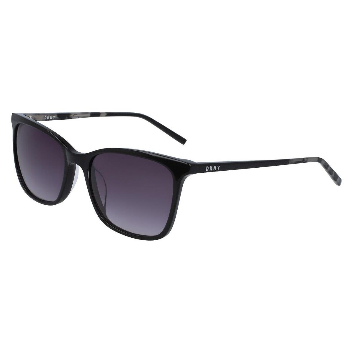 Dkny DK500S Sunglasses Women Black Square 54mm