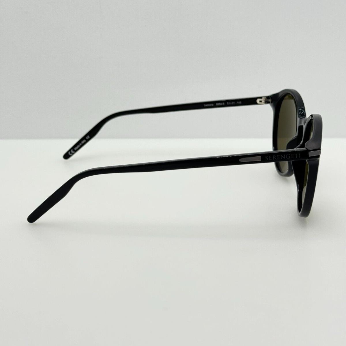Serengeti Sunglasses 8954-S Leonora 51-21-145 Polarized Shiny Black Italy