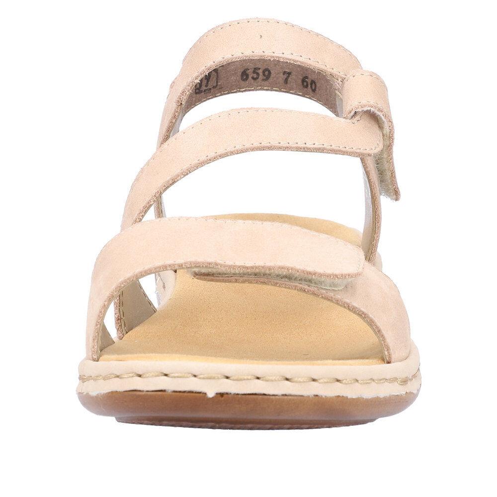 Rieker Women`s 659C7-60 Leather Spring/summer Adjustable Ankle Support Sandals