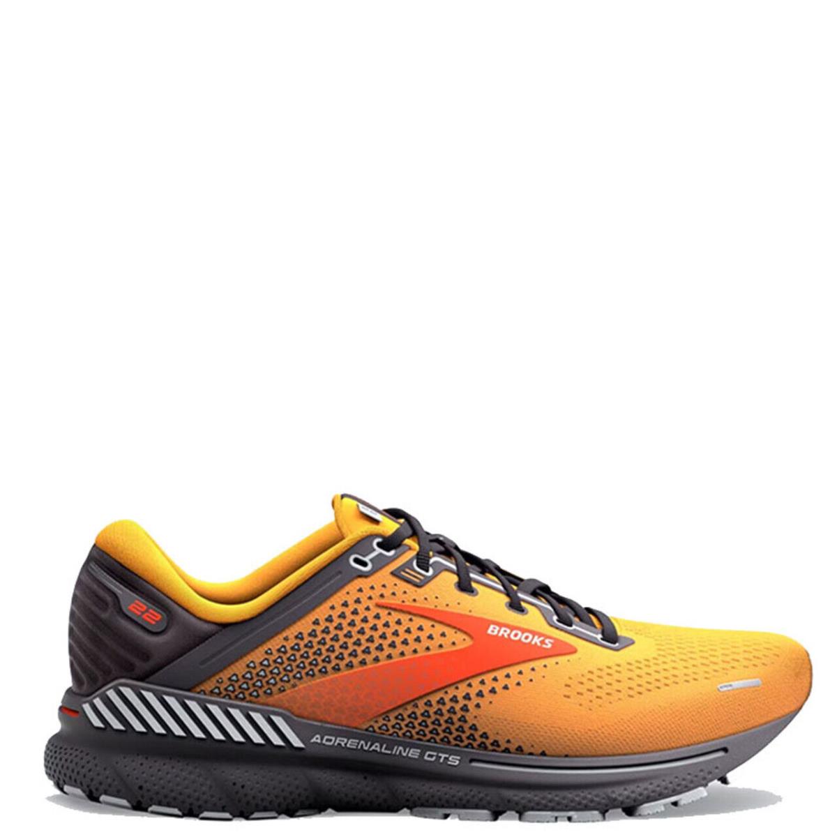 Man`s Brooks Adrenaline Gts 22 Running Sneaker US12.5 Orange Pearl Rise Rare