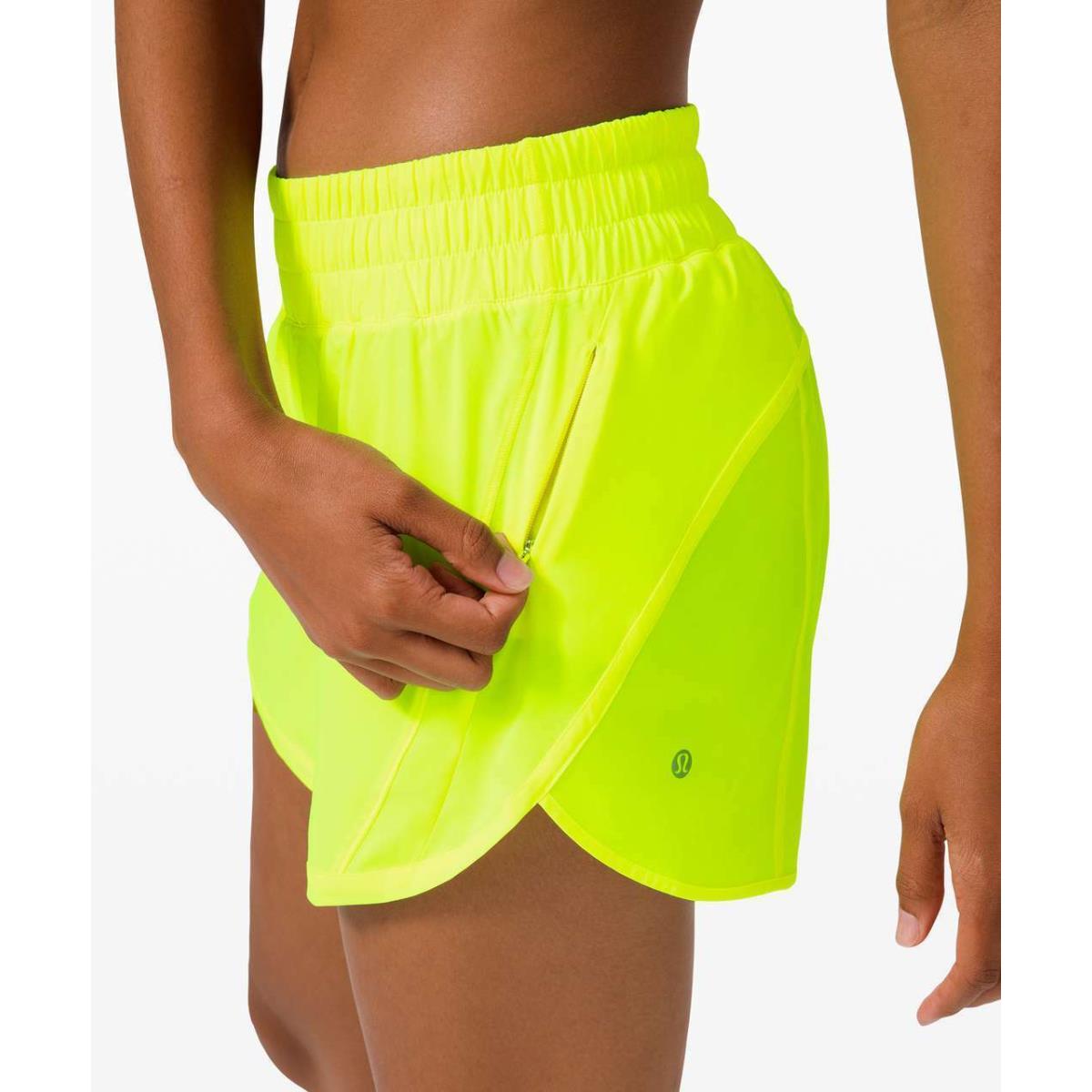 Lululemon Track That Short Inseam 5 Medium Rise Highlight Yellow size-2