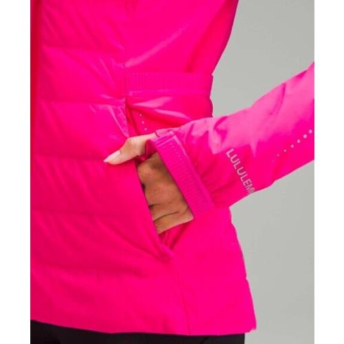 Lululemon Primaloft Down For It All Hooded Jacket Retail Sonic Pink