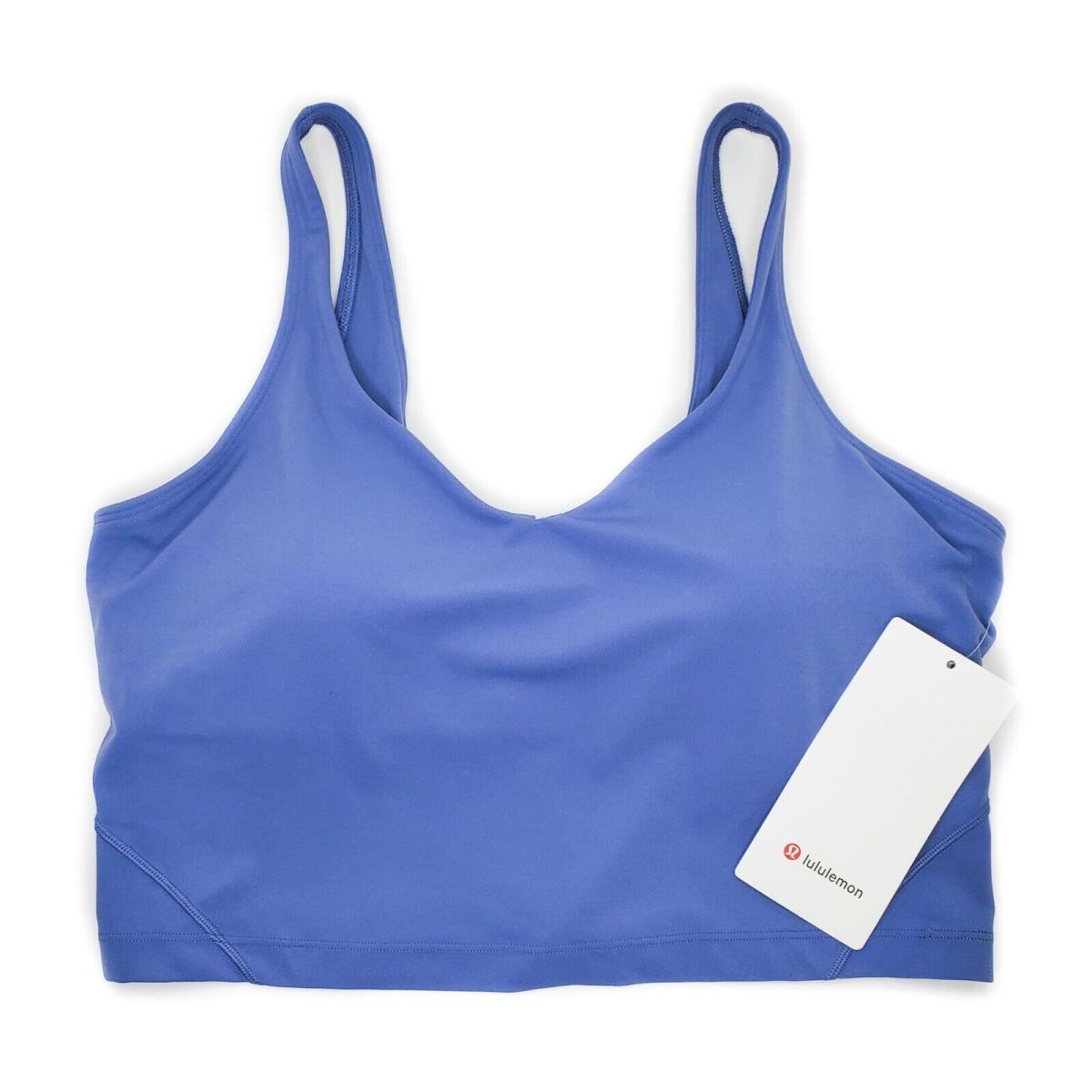 Lululemon Align Tank Top Water Drop Blue A/b Cup Tight Fit Cropped Length