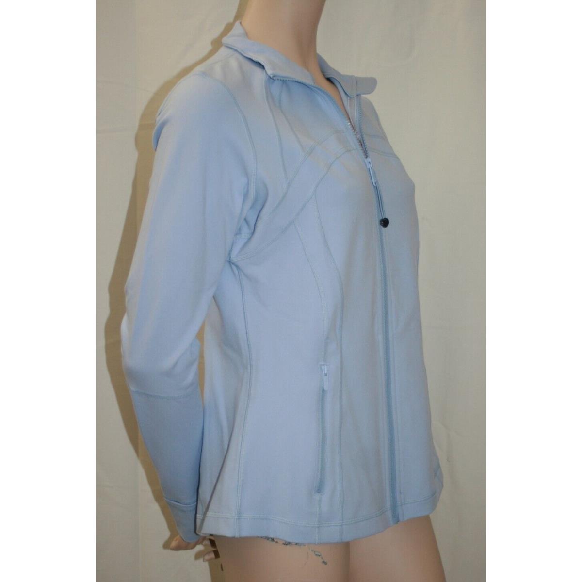 Lululemon Women`s Define Jacket Luon Full-zip Blue Linen LW4AWKS Size: 12