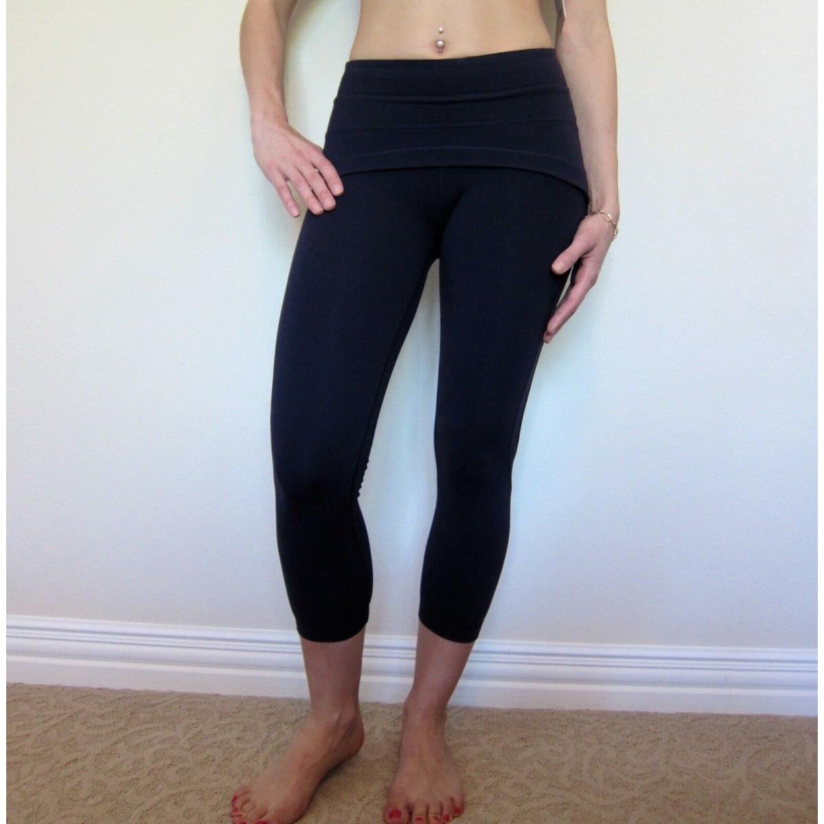 Lululemon Steadfast Crop Size 4 Pant Color Bswn Black Swan Dark Purple