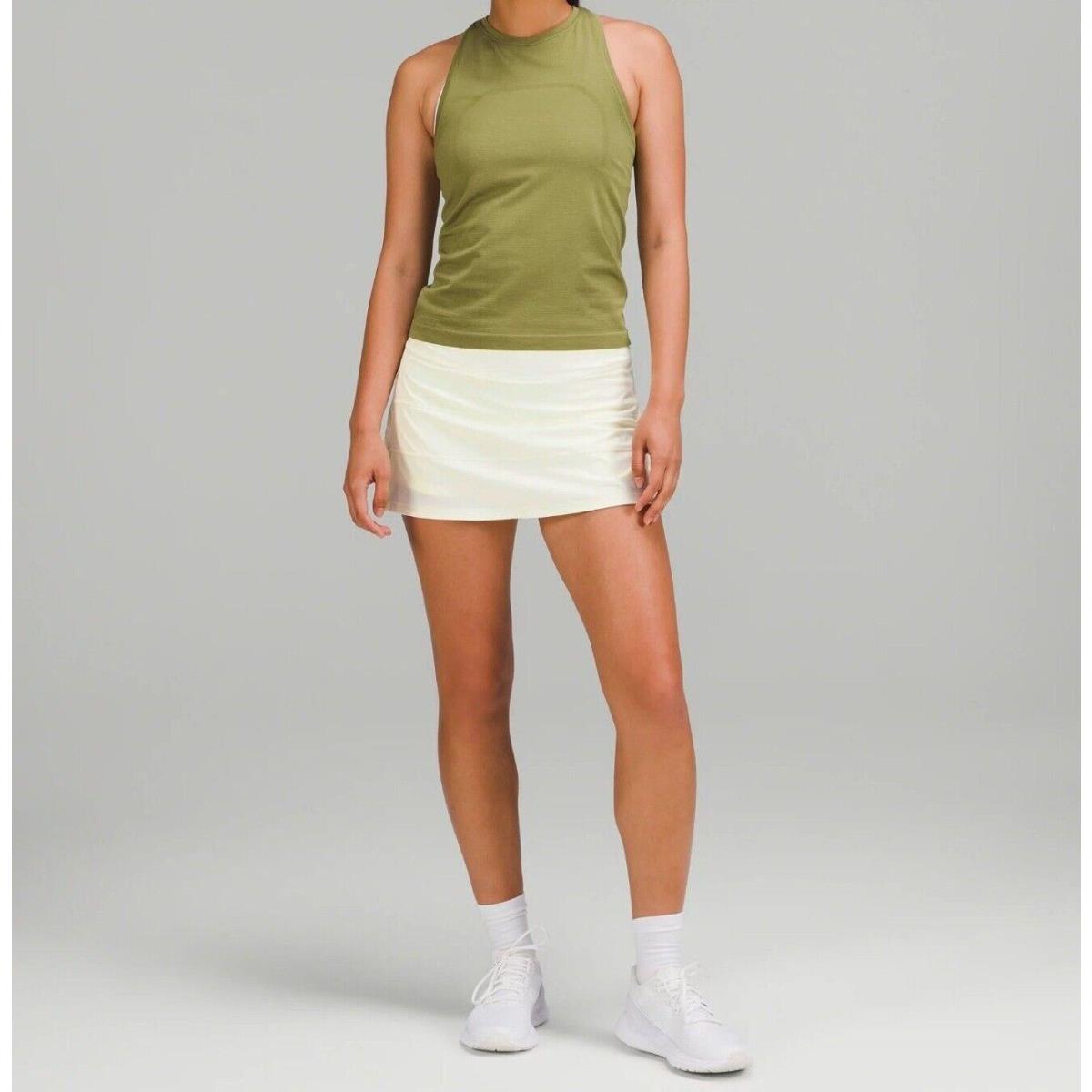 Lululemon Pace Rival Mid-rise Skirt - Long - Size 14 Lemon Sorbet Lmsb