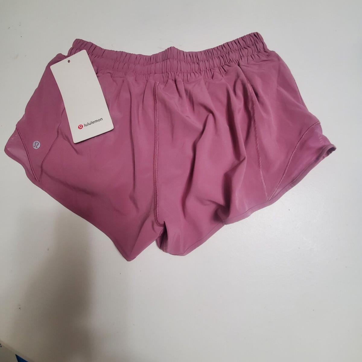 Lululemon Hotty Hot Low Rise Short 2.5 Velvet Dust Purple Size 6