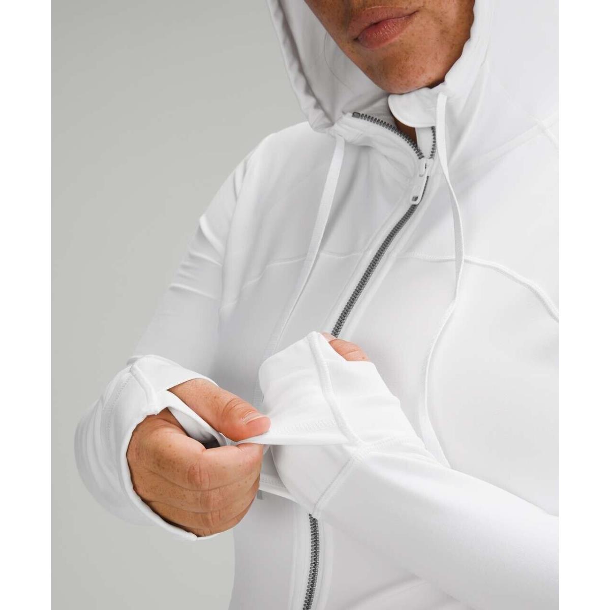 Lululemon Hooded Define Jacket Nulu 10 White Hoodie Activewear Run