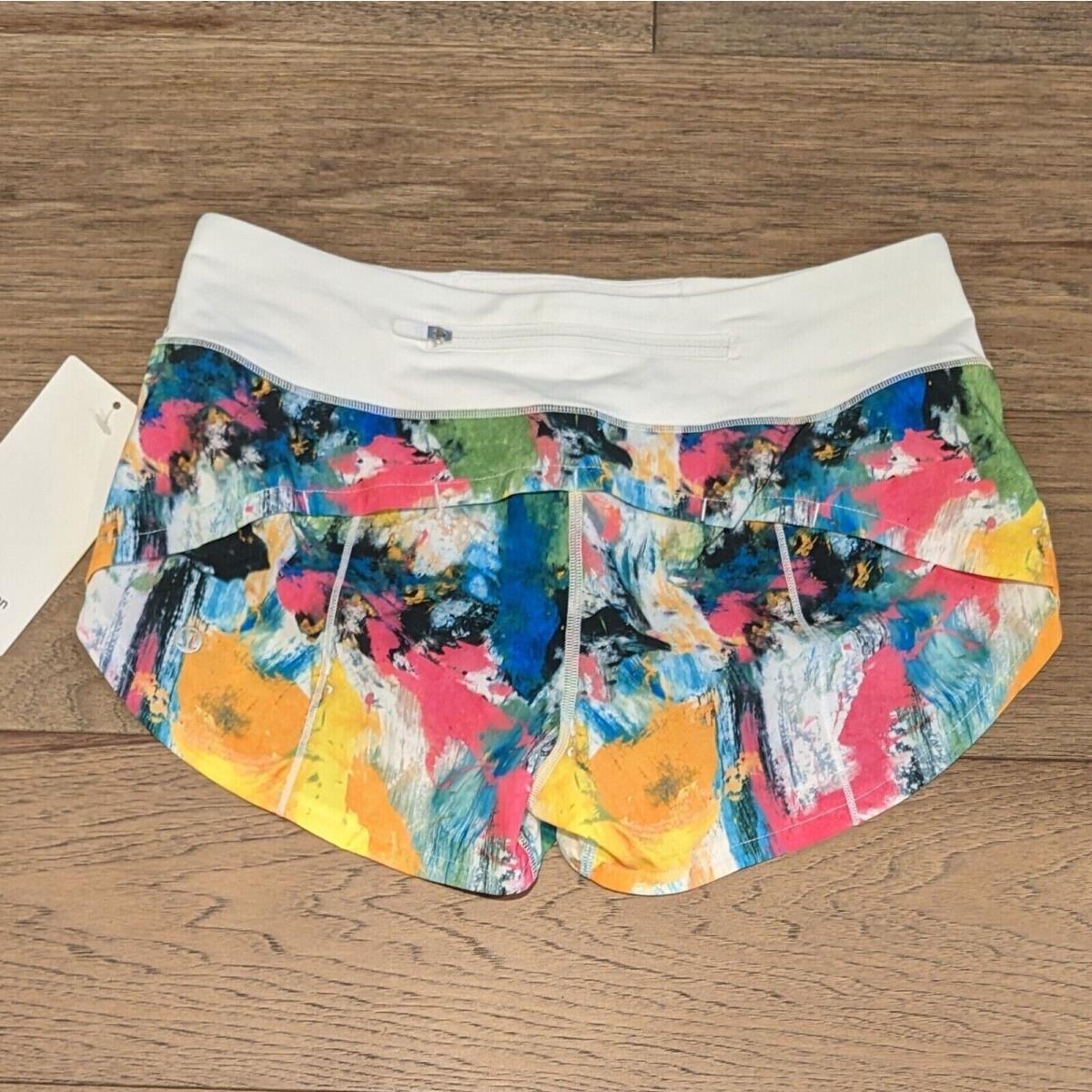 Women`s Lululemon Speed Up Low Rise Short 2.5 Lined Sz 12 NLW1/WTH Multicolor