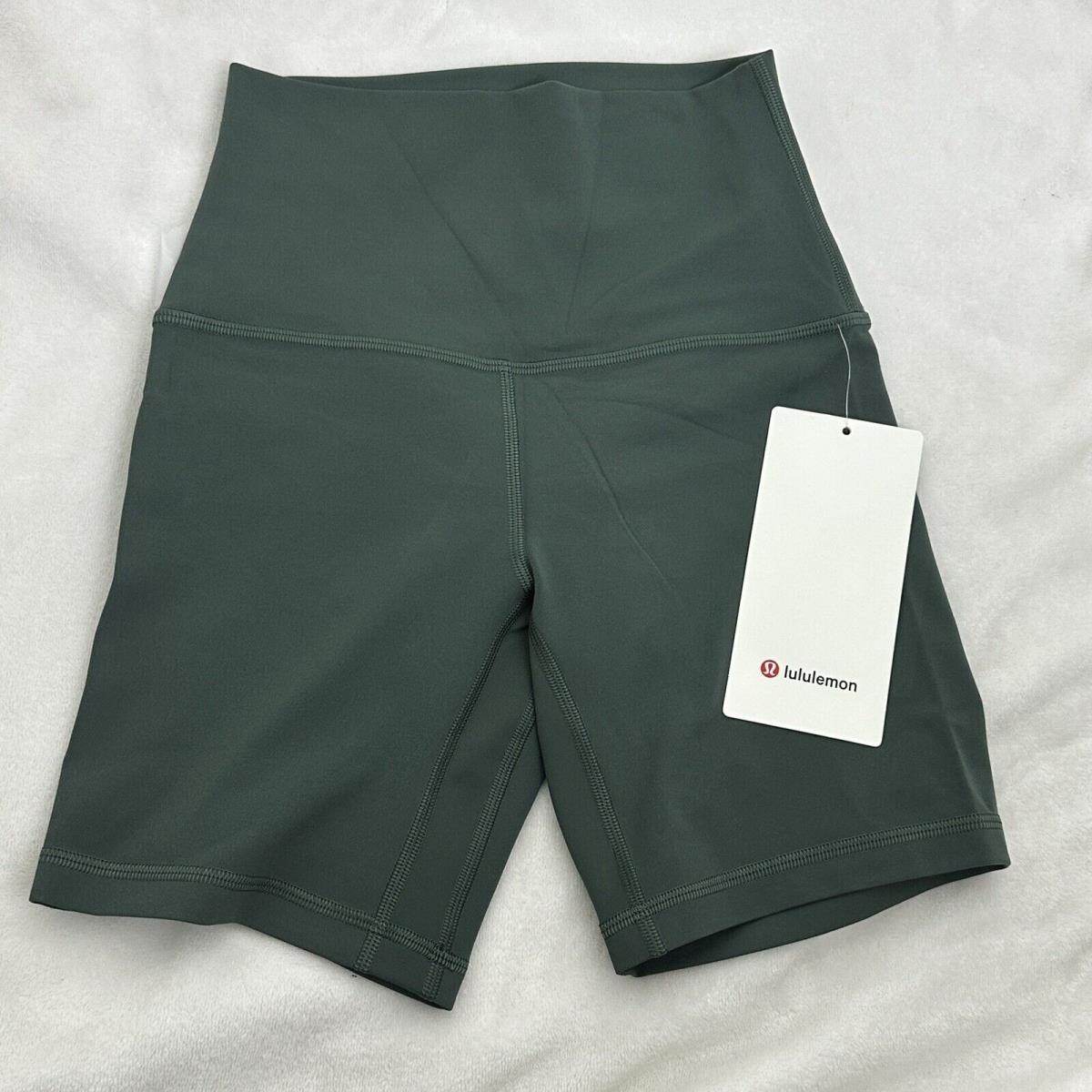 Lululemon Align High Rise Short 6 Dark Forest Size 2