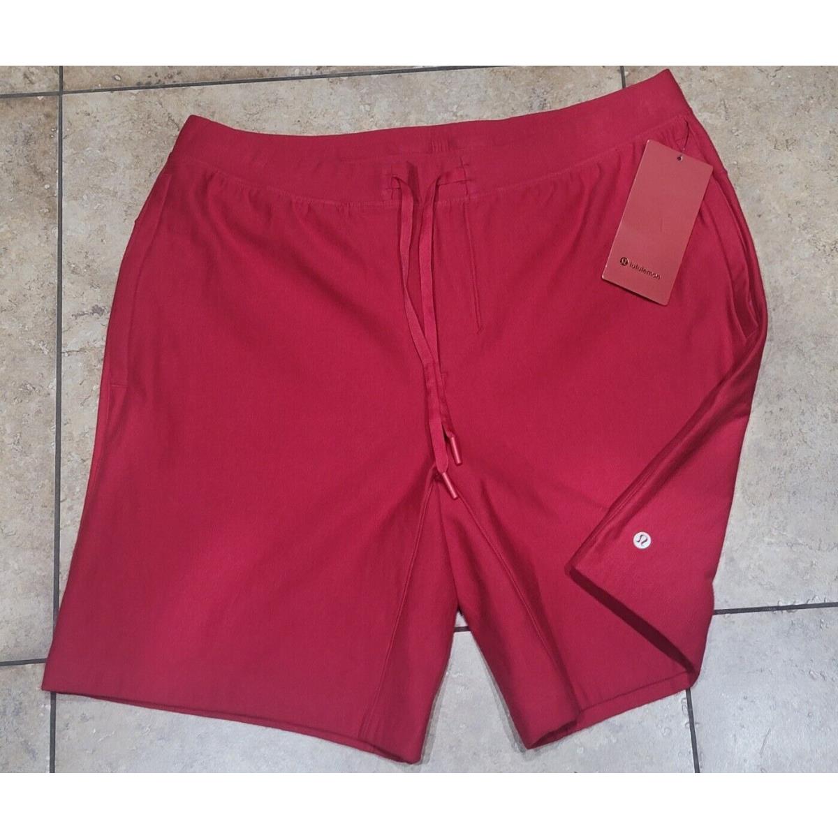 Men s Lululemon Relaxed French Terry Short XL 9 Year Red