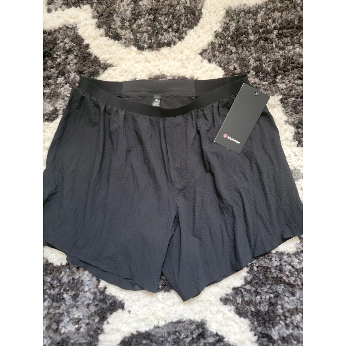 Men s Lululemon Surge Running Short SE Blk/itex Black Lined Size L