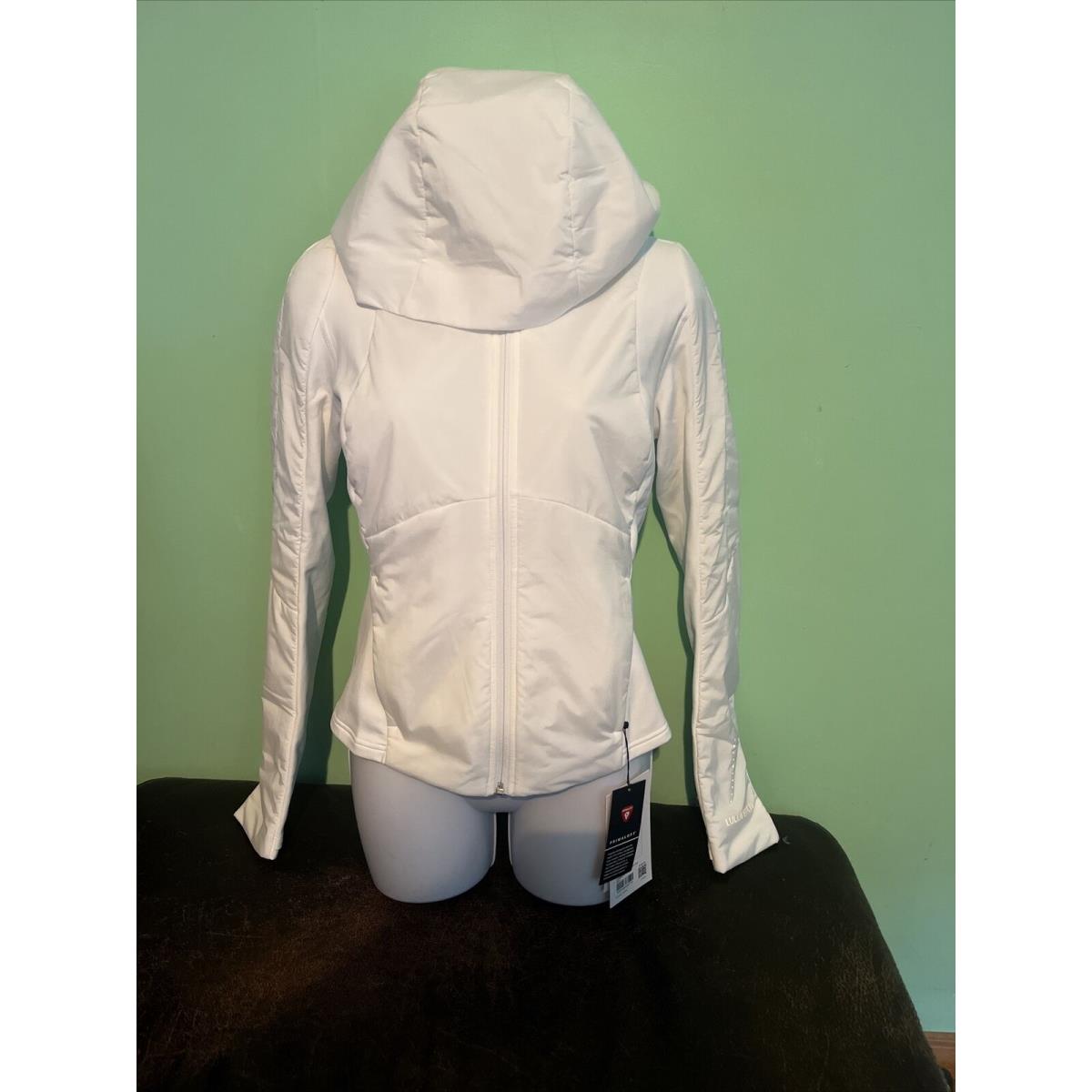 Lululemon Push Your Pace Jacket White Jacket - Sz 8 -LW4BZFS