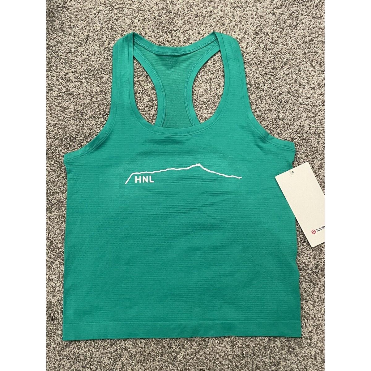 Lululemon Swiftly Tech Racerback Tank-diamond Head-hawaii Logo Size 6 Rare