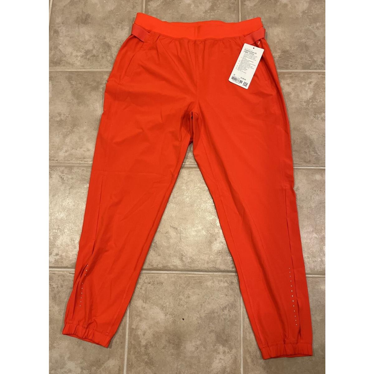 Lululemon Adapted State High Rise Jogger Airflow Solar Orange LW5FAQS Size 10