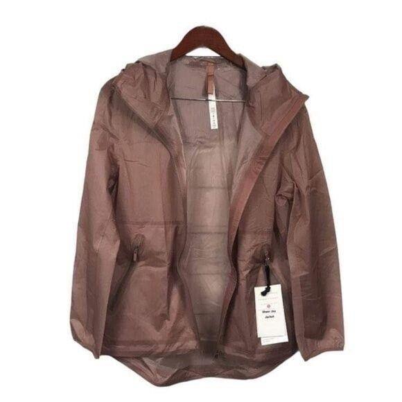 Lululemon Glyde Sheer Joy Jacket Spanish Oak Pink Size 4