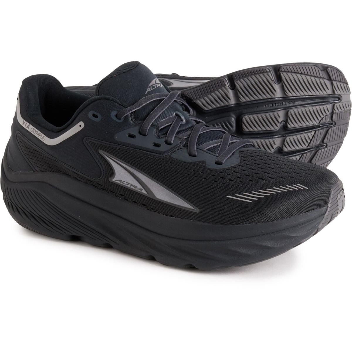 Altra Via Olympus Running Shoes Men`s Size 12 D Black - Black, Manufacturer: Black