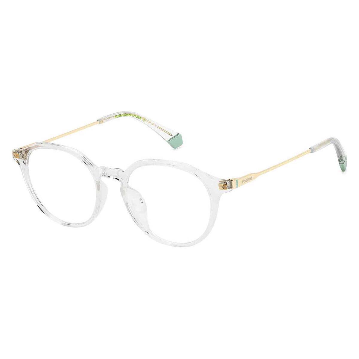 Polaroid Pld Eyeglasses Unisex Crystal 49mm - Frame: Crystal, Lens: Demo