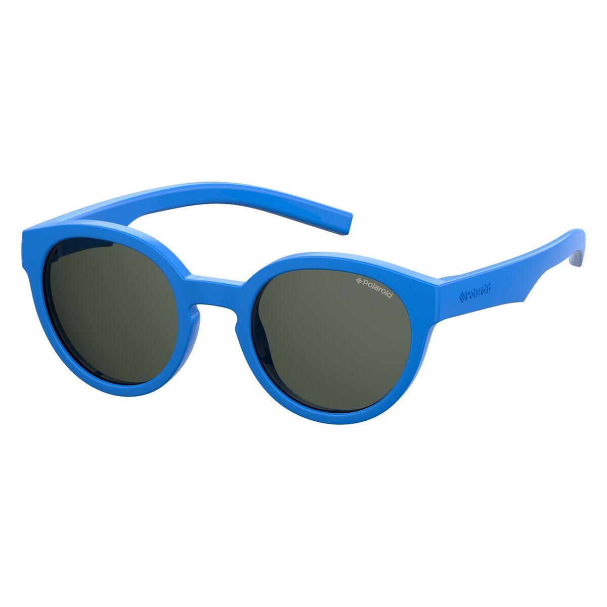 Polaroid Pld 8019/S/sm Sunglasses Kids Blue 42mm - Frame: Blue, Lens: Gray Polarized