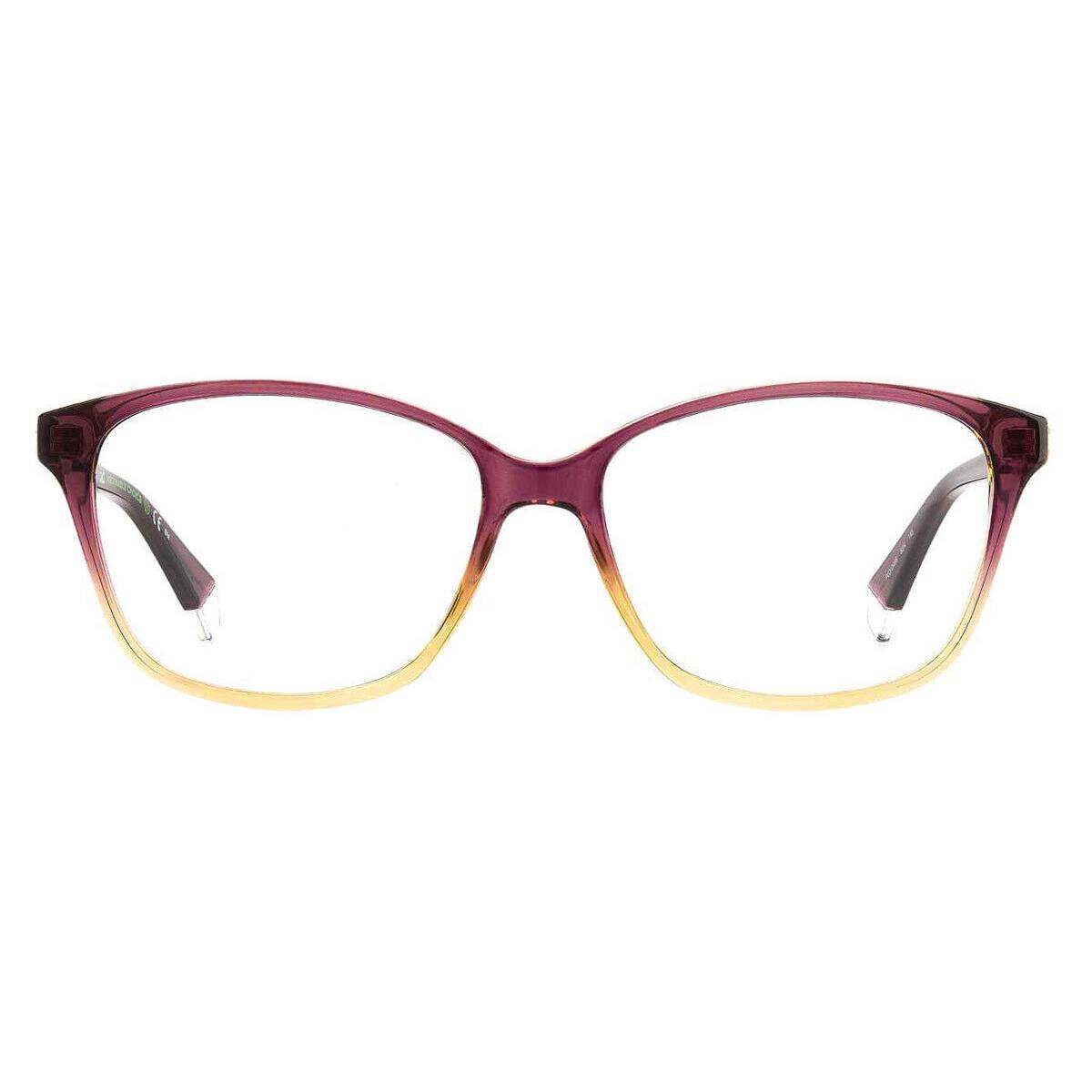 Polaroid Pld D466 Eyeglasses Women Violet Beige Rectangle 55 - Frame: Violet Beige, Lens: Demo