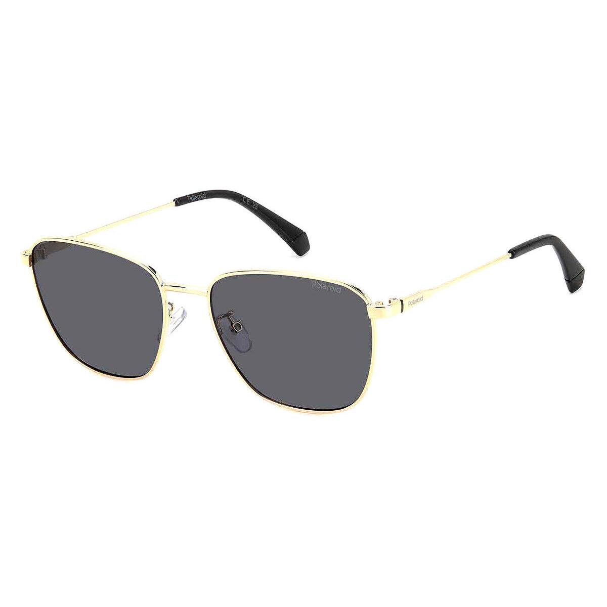 Polaroid Pld Sunglasses Men Gold / Gray Polarized 56mm