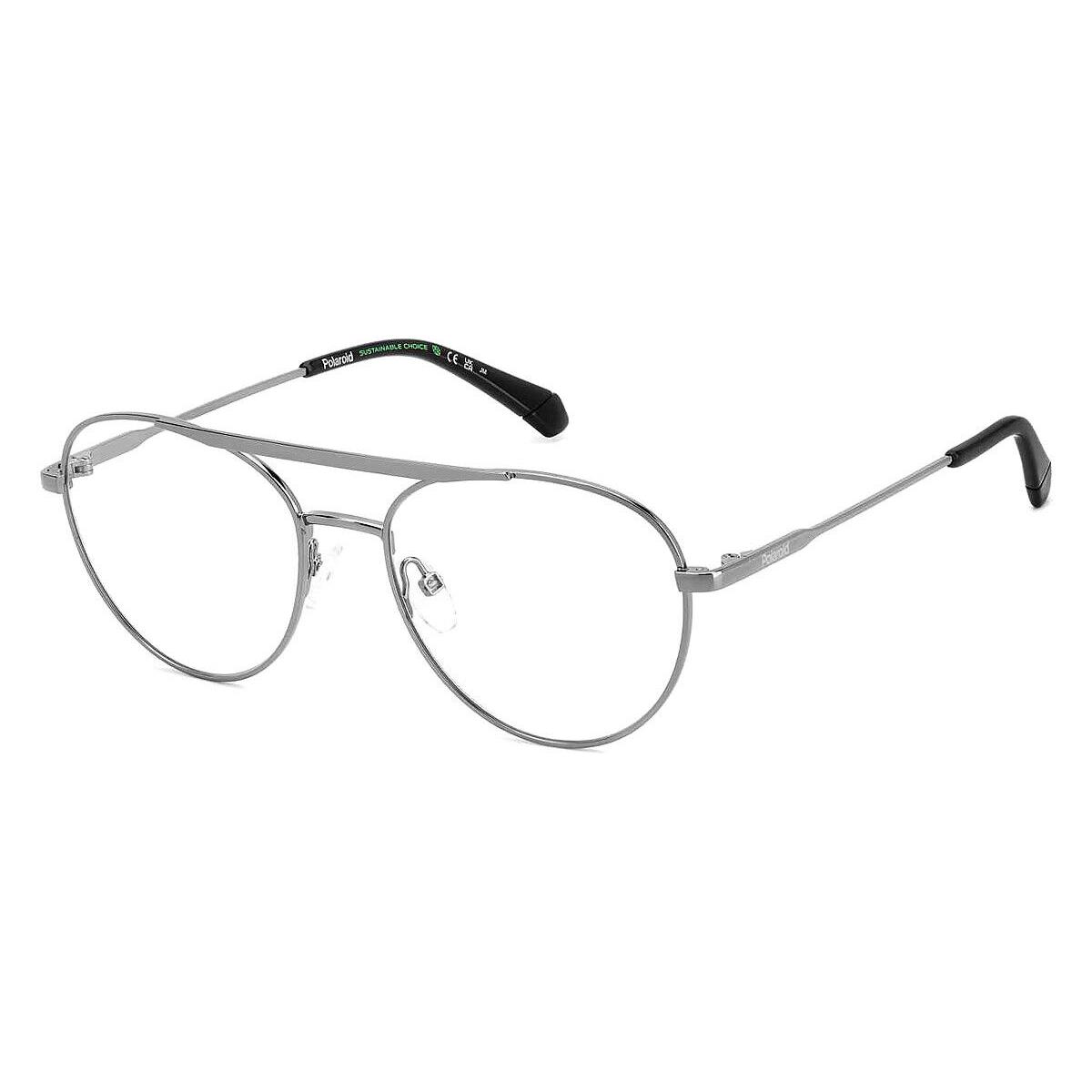 Polaroid Pld Eyeglasses Unisex Dark Ruthenium 55mm