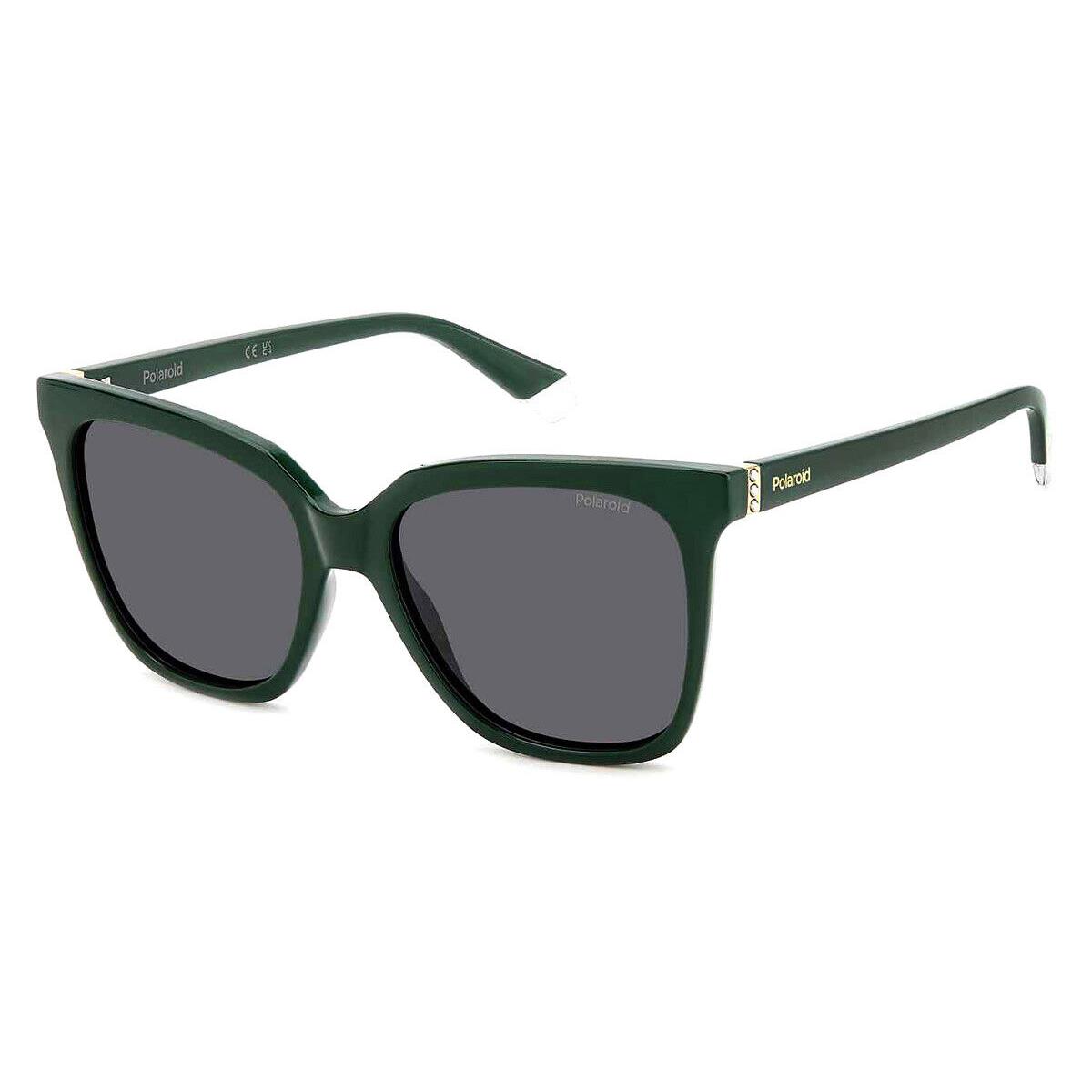 Polaroid Pld Sunglasses Women Green / Gray Polarized 55mm