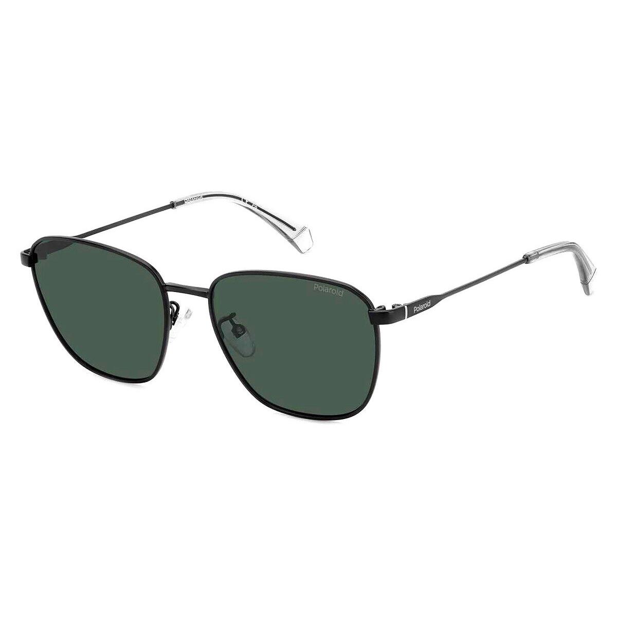 Polaroid Pld Sunglasses Matte Black / Green Polarized 56mm