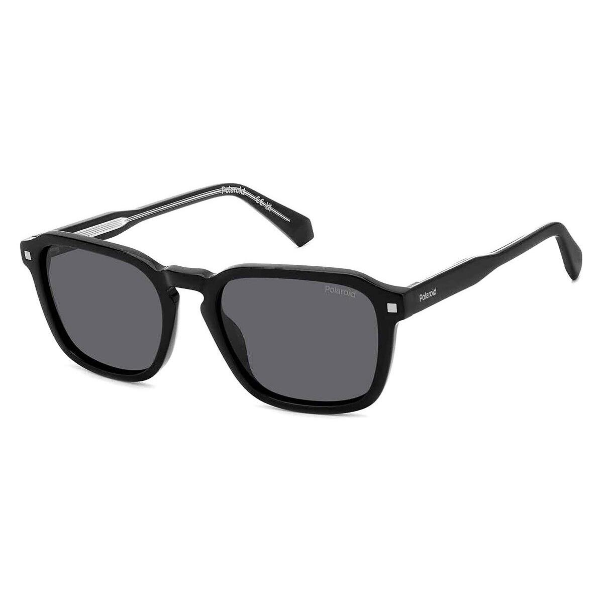 Polaroid Pld Sunglasses Unisex Black / Gray Polarized 53mm