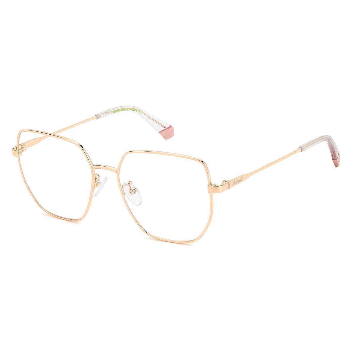 Polaroid Pld Eyeglasses Women Gold Copper 53mm - Frame: Gold Copper, Lens: Demo