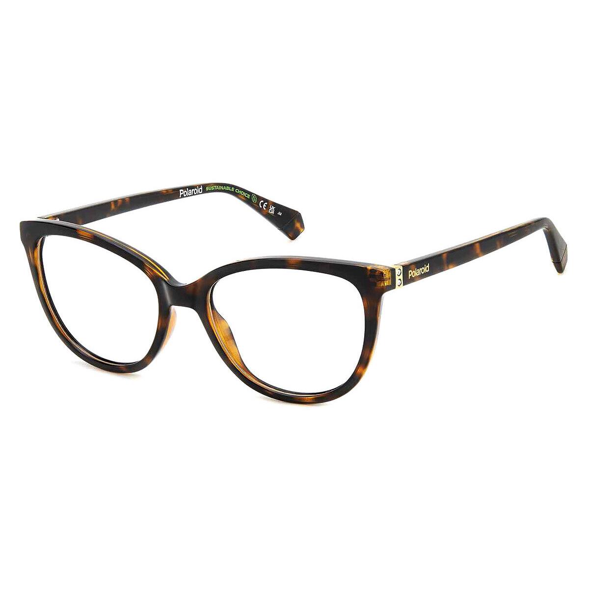 Polaroid Pld Eyeglasses Women Havana 53mm - Frame: Havana, Lens: Demo