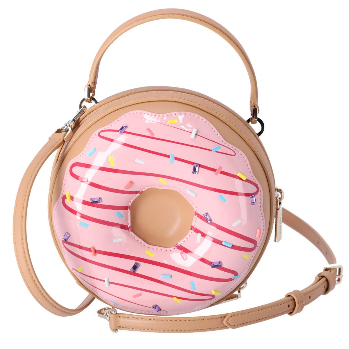 Kate Spade Novelty Bag Coffee Break 3D Donut Crossbody Pink Multi