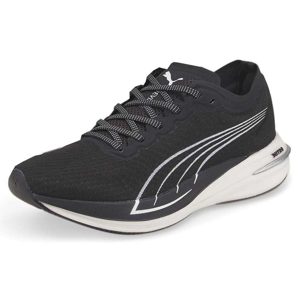 Puma Women`s Deviate Nitro Running Shoe Puma Black-puma White 07 7.5 - White