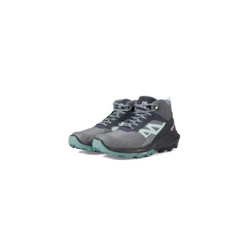 Salomon Fire Outpulse Mid Gtx 470672 in Ebony/quiet Shade. Sz 6.5 R2S